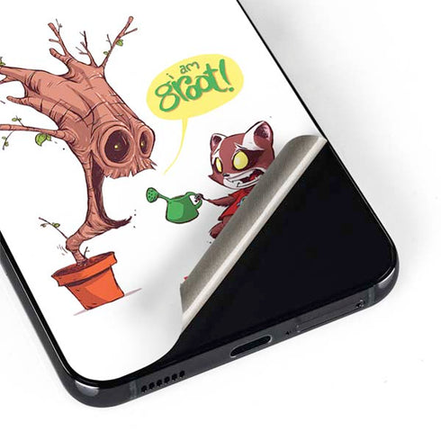 Marvel Rocket Raccoon and Groot Tall Tails Galaxy S22 Plus Skin